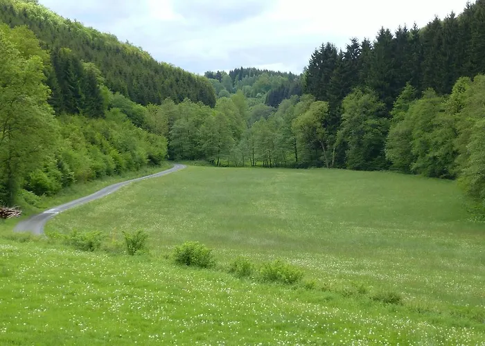 In Sauerland Nahe Winterberg Skifahren *