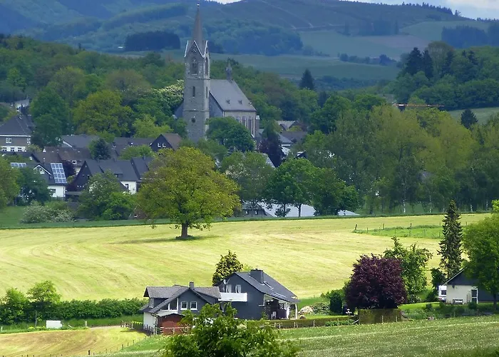 In Sauerland Nahe Winterberg Skifahren Nyaraló